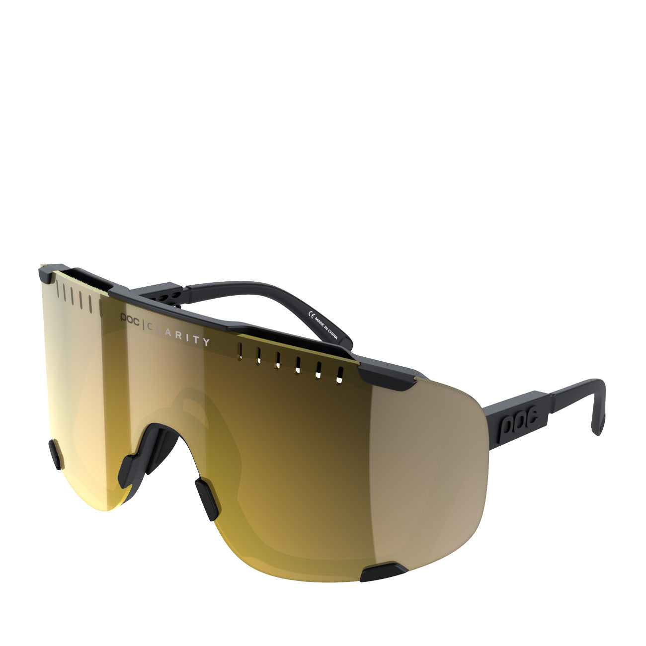 POC Devour Sunglasses Uranium Black Violet Gold Mirror