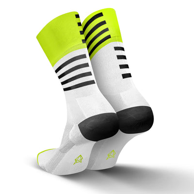 Incylence Ultralight Wings Triathlon Socks Long White Canary