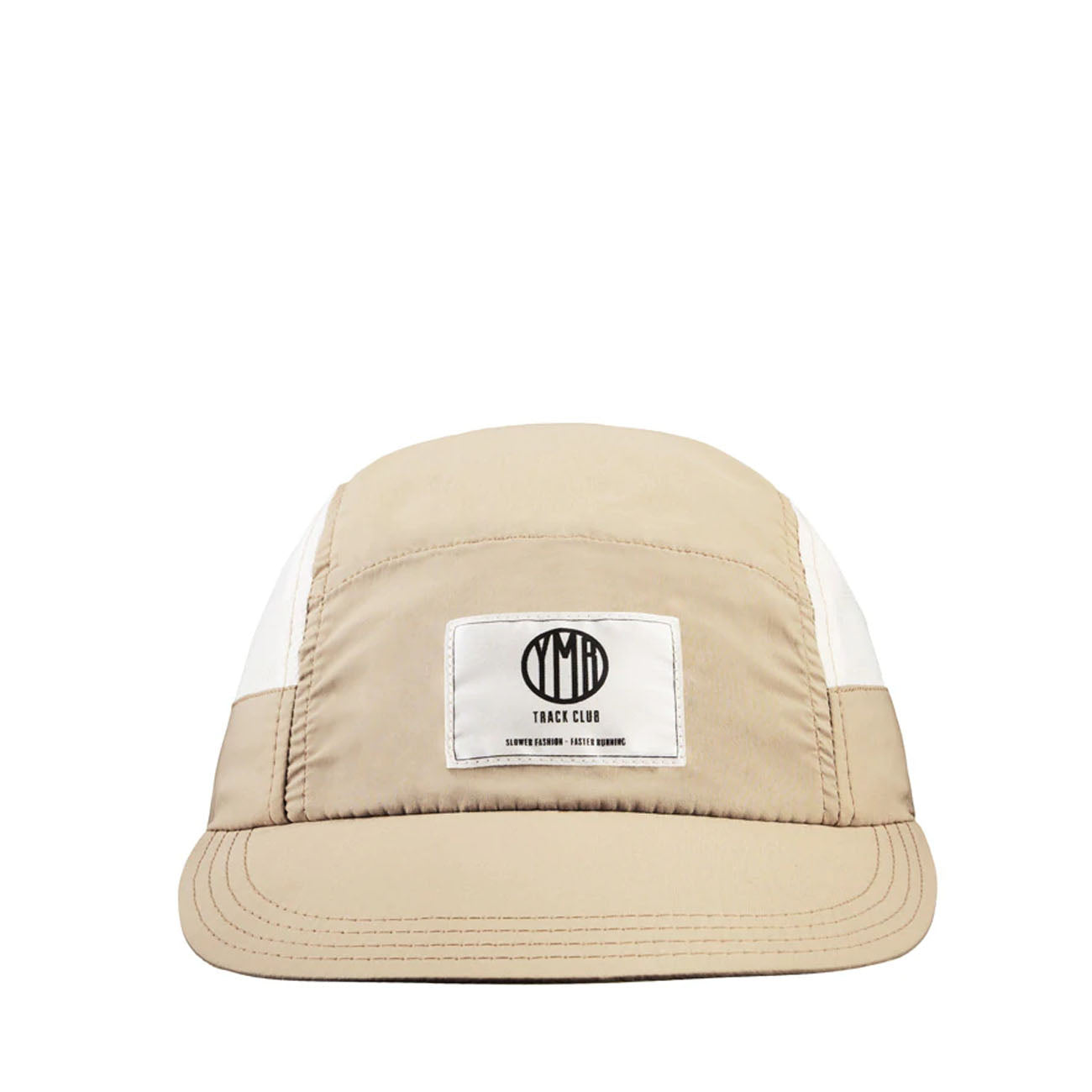YMR Track Club Torekov Running Cap Earth Grey Off White