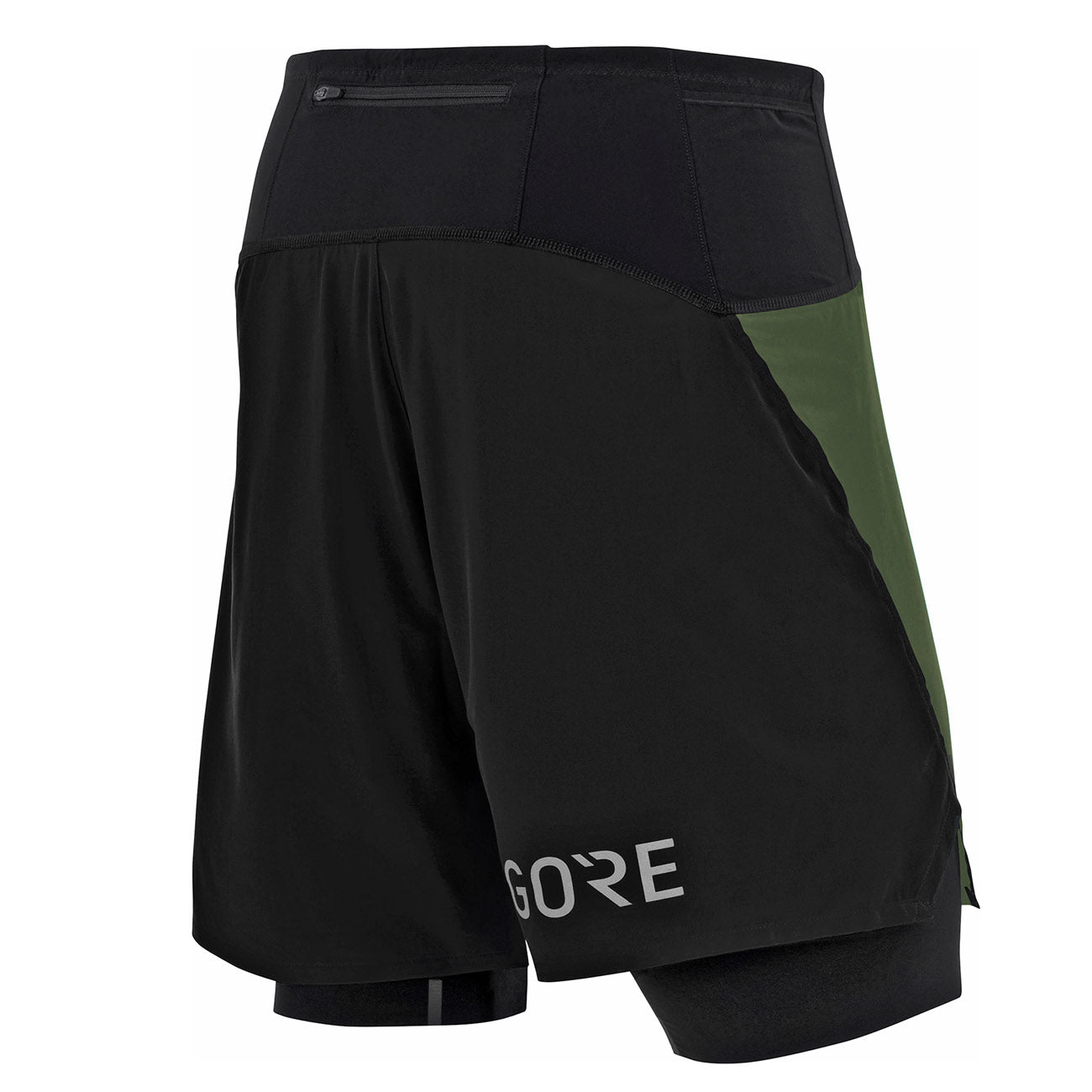 Gore Wear R7 2in1 Shorts Herren Utility Green Black