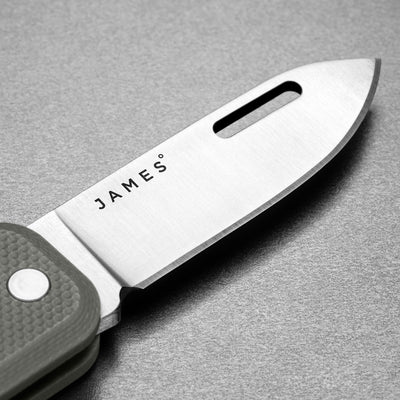 The James Brand The Elko Taschenmesser Primer Gray Stainless G10