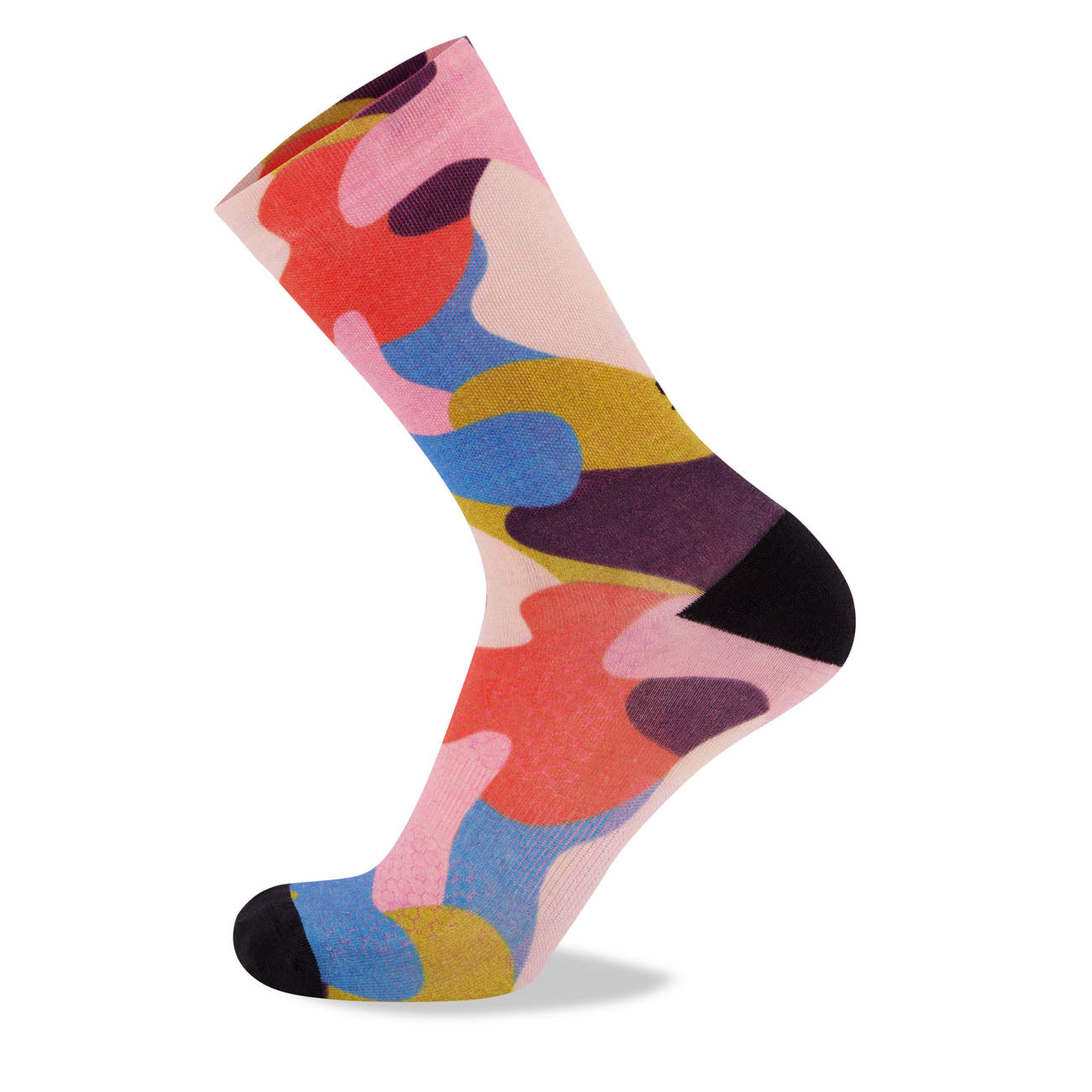 Mons Royale Atlas Crew Sock Digital Bike Art