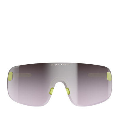 POC Elicit Sunglasses Lemon Calcite Translucent Violet Silver Mirror