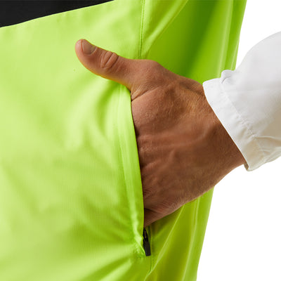 Asics Lite Show Jacket Herren Brilliant White Hazard Green