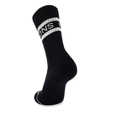 Mons Royale Unisex Signature Crew Sock Band Black White