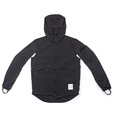 Satisfy Running Techsilk Packable Windbreaker Black Silk