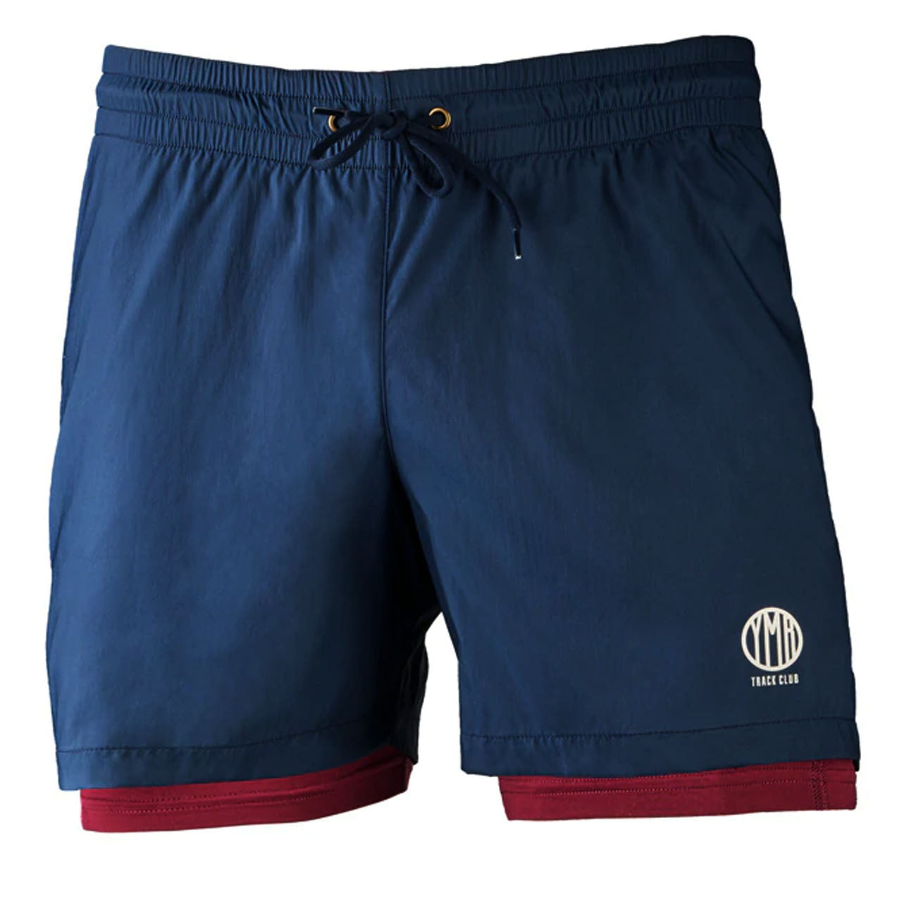 YMR Track Club Torekov 2 - 1 Shorts Herren Navy Wine Red