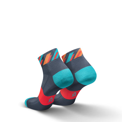 Incylence Running Dashes Short Socks Grey Cyan