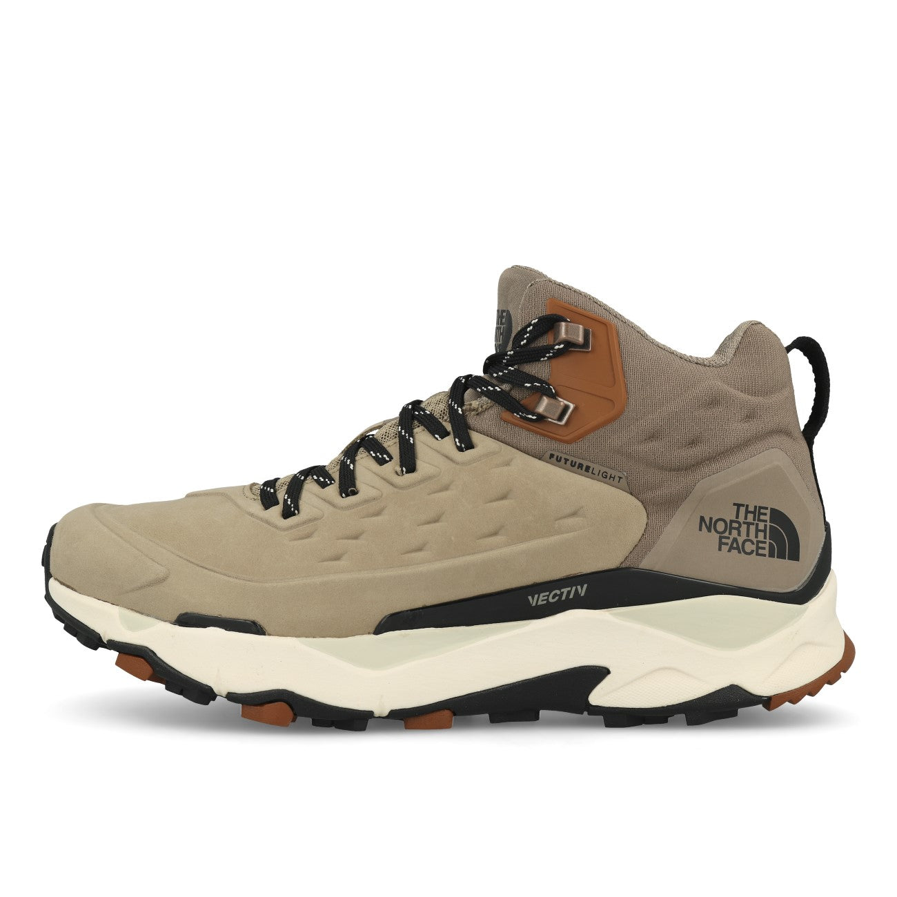 The North Face M Vectiv Exploris Mid Futurelight Leather Herren Flax TNF Black