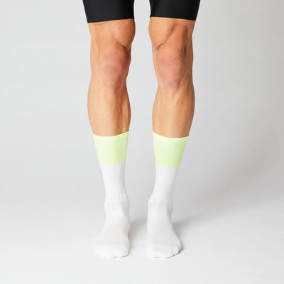 Fingerscrossed Road Socks Block White Neon