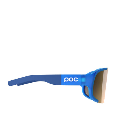 POC Aspire Sunglasses Opal Blue Translucent Brown Silver Mirror