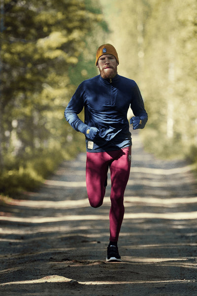 YMR Track Club Änggården Men’s Tights Herren Wine Red