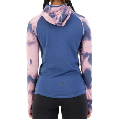 Mons Royale Bella Tech Hood Damen Denim Tie Dye