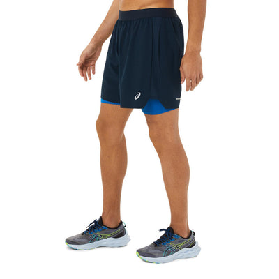 Asics Road 2-N-1 7In Short Herren French Blue Lake Drive