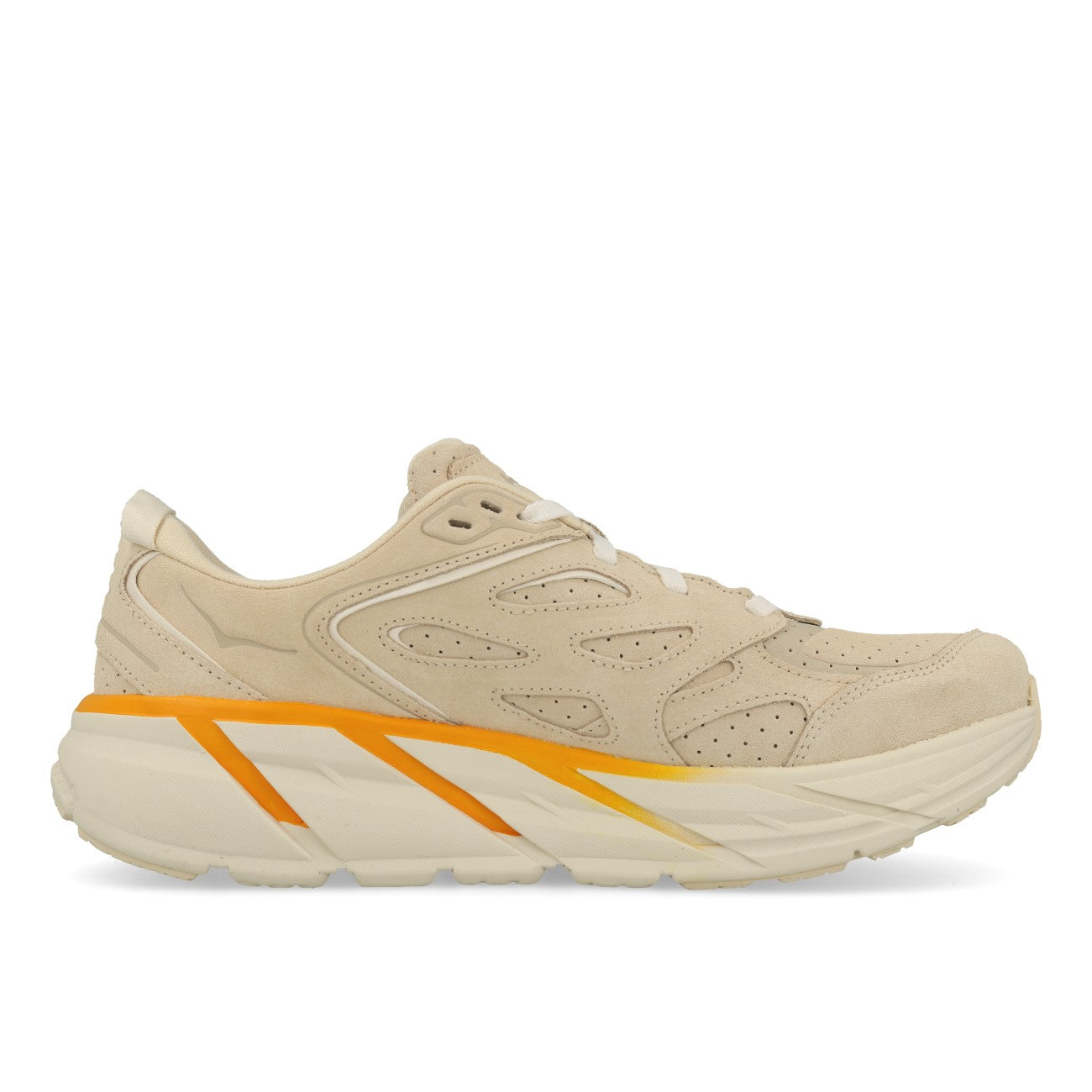 Hoka One One U Clifton L Suede Short Bread Radiant Yellow