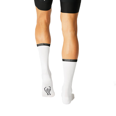 Fingerscrossed Ring Socks White Black