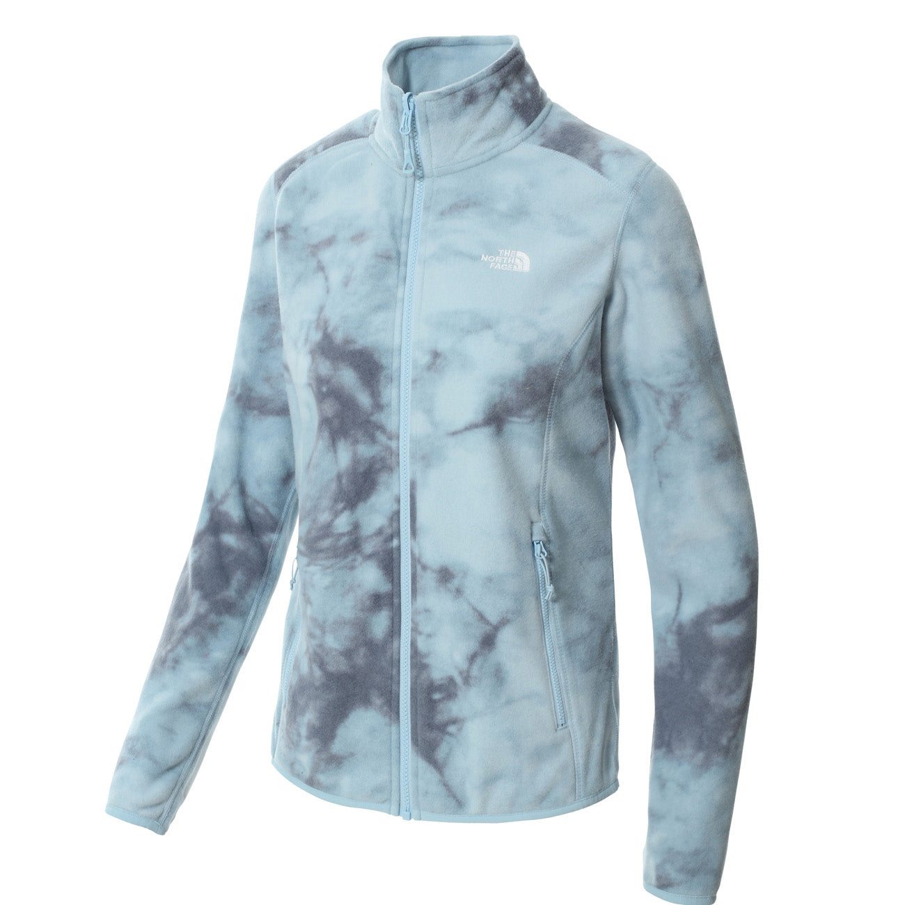 The North Face W 100 Glacier Full Zip Damen Betablue Dye Texture Print