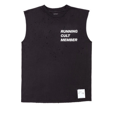 Satisfy Running Mothtech Muscle Tee Black