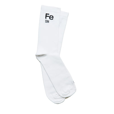 Fe226 Running and Cycling Socks White