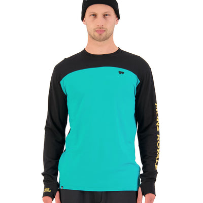 Mons Royale Mens Yotei Tech Longsleeve Herren Marina Black