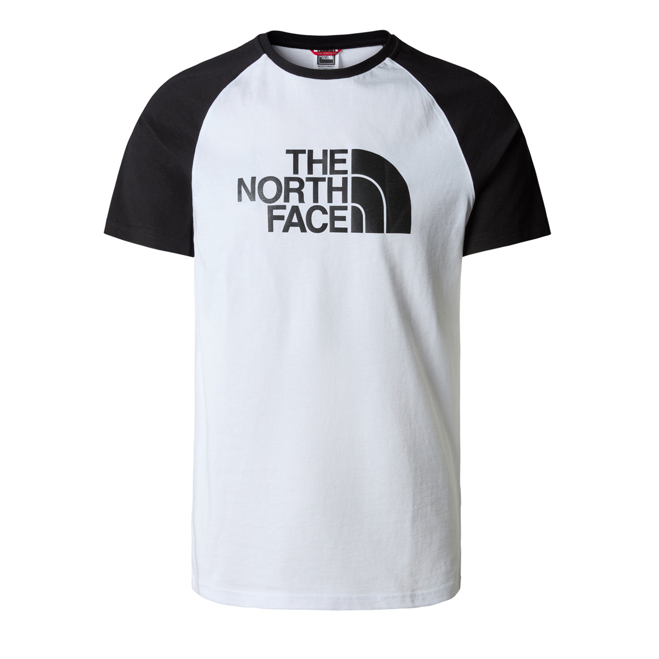 The North Face M SS Raglan Easy Tee Herren TNF White TNF Black
