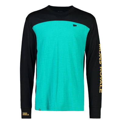 Mons Royale Mens Yotei Tech Longsleeve Herren Marina Black