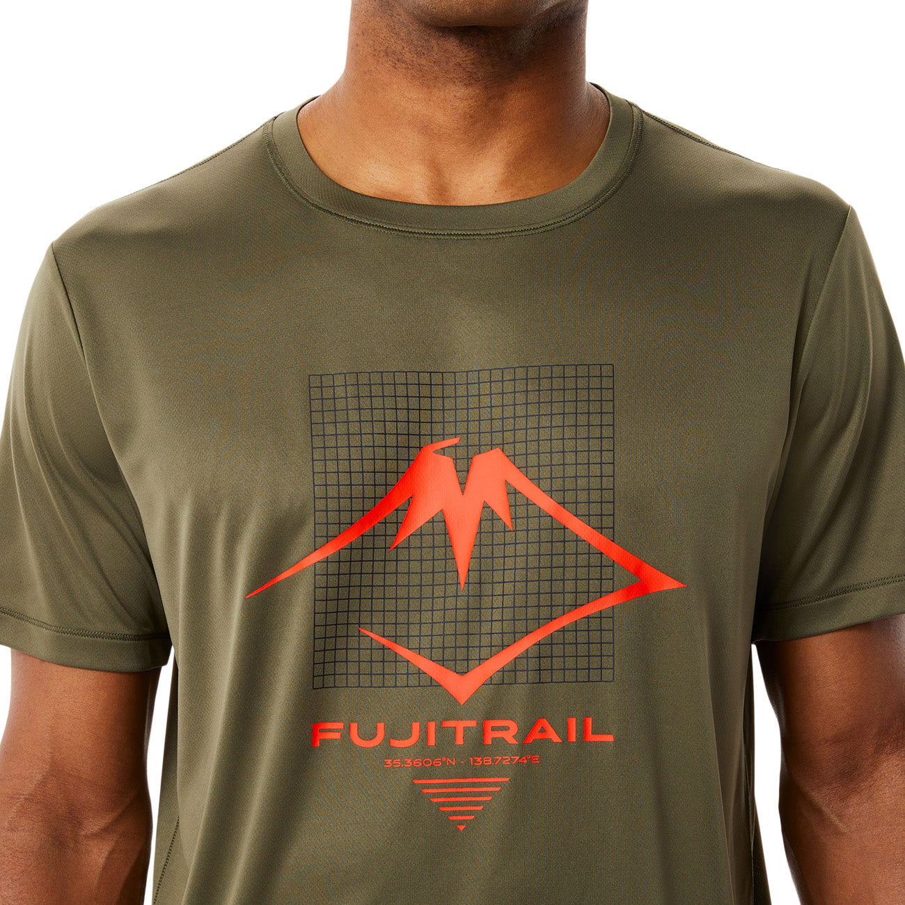 Asics Fujitrail Logo SS Top Mens T-Shirt Mantle Green