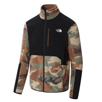 The North Face M Glacier Pro Full Zip Jacket Herren TNF Camo Print TNF Black