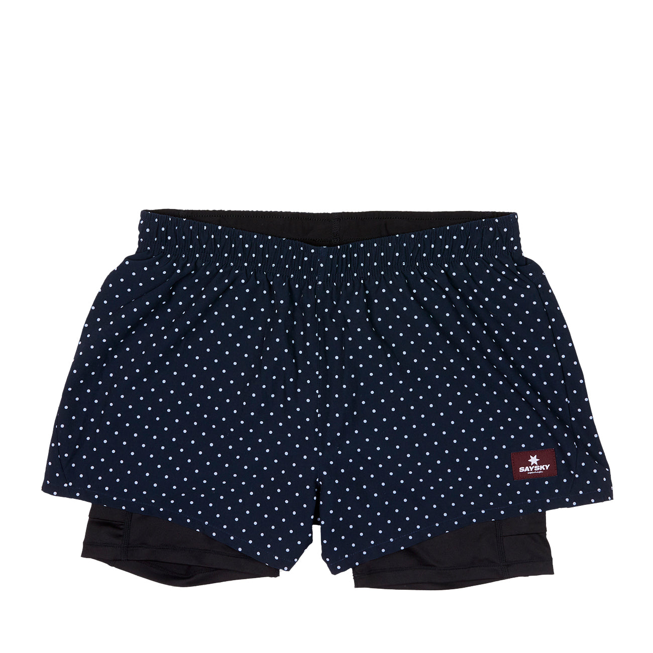 Saysky Wmns Polka 2 In 1 Shorts Damen Sky Captain Polka Dot