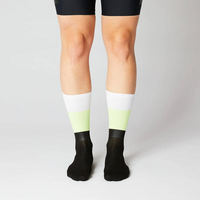 Fingerscrossed Road Socks Blocks White Neon Black