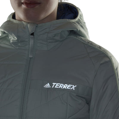 adidas Terrex Multi Insulated Hooded Jacket Damen Linen Green