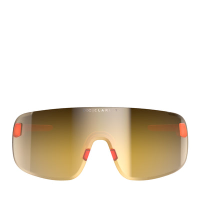 POC Elicit Sunglasses Fluorescent Orange Translucent Violet Gold Mirror