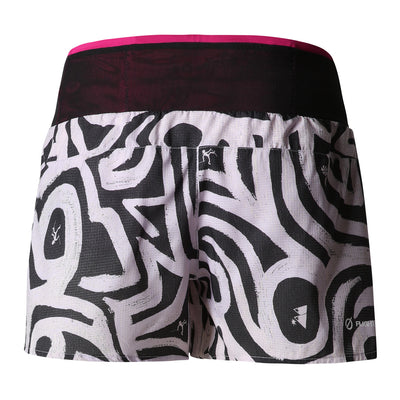 The North Face W Printed Flight Stridelight 4" Short Damen Lavender Fog Fernando Elvira Collab Print