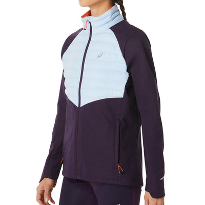 Asics Winter Run Jacket Damen Night Shade Heather Soft Sky