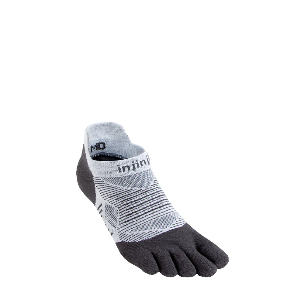 Injinji Run Lightweight No Show Socks Gray