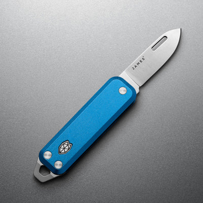 The James Brand The Elko Taschenmesser Cerulean Stainless Aluminum
