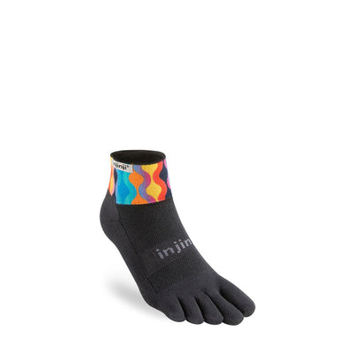 Injinji Trail Midweight Mini Crew Socks Lava