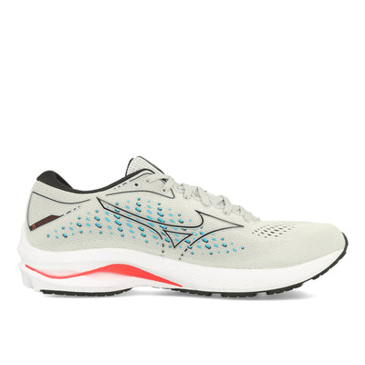 Mizuno Wave Rider 25 Herren Oyster Mushroom Black Ignition Red