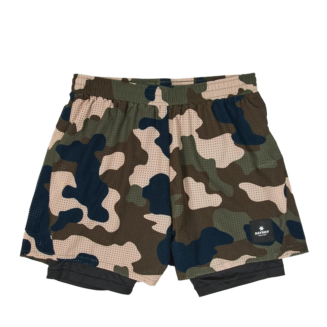 Saysky Camo 2 In 1 Shorts Woodland Camo