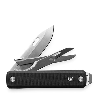 The James Brand The Ellis Taschenmesser Scissors Black Stainless G10 Straight