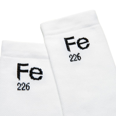 Fe226 Running and Cycling Socks White