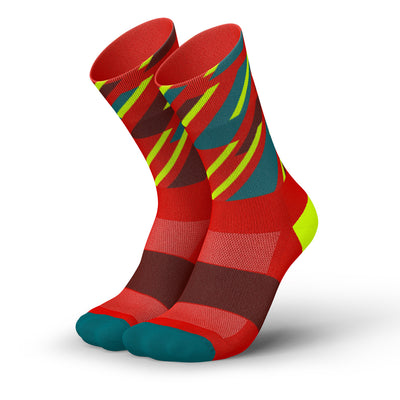 Incylence Running Dashes Socks Red Canary