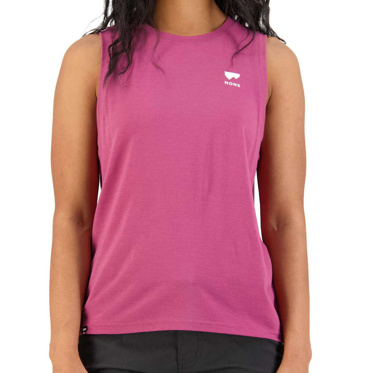 Mons Royale Icon Relaxed Tank Damen Berry