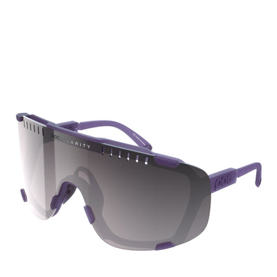 POC Devour Sunglasses Sapphire Purple Translucent Violet Silver Mirror