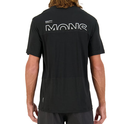 Mons Royale Tarn Merino Shift T-Shirt Herren Black