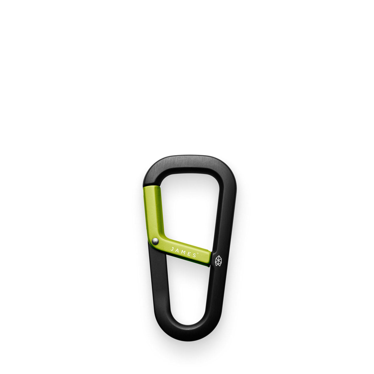 The James Brand The Hardin Karabiner Black Electric Moss