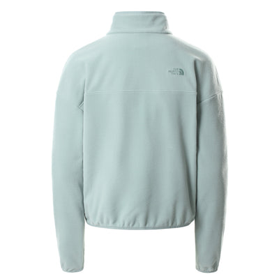 The North Face W TKA Glacier Crop Fleece Sweatshirt Damen Silver Blue