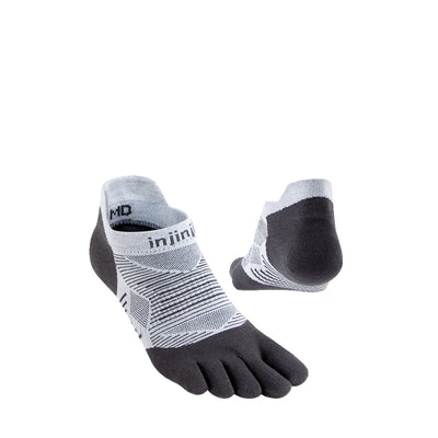 Injinji Run Lightweight No Show Socks Gray