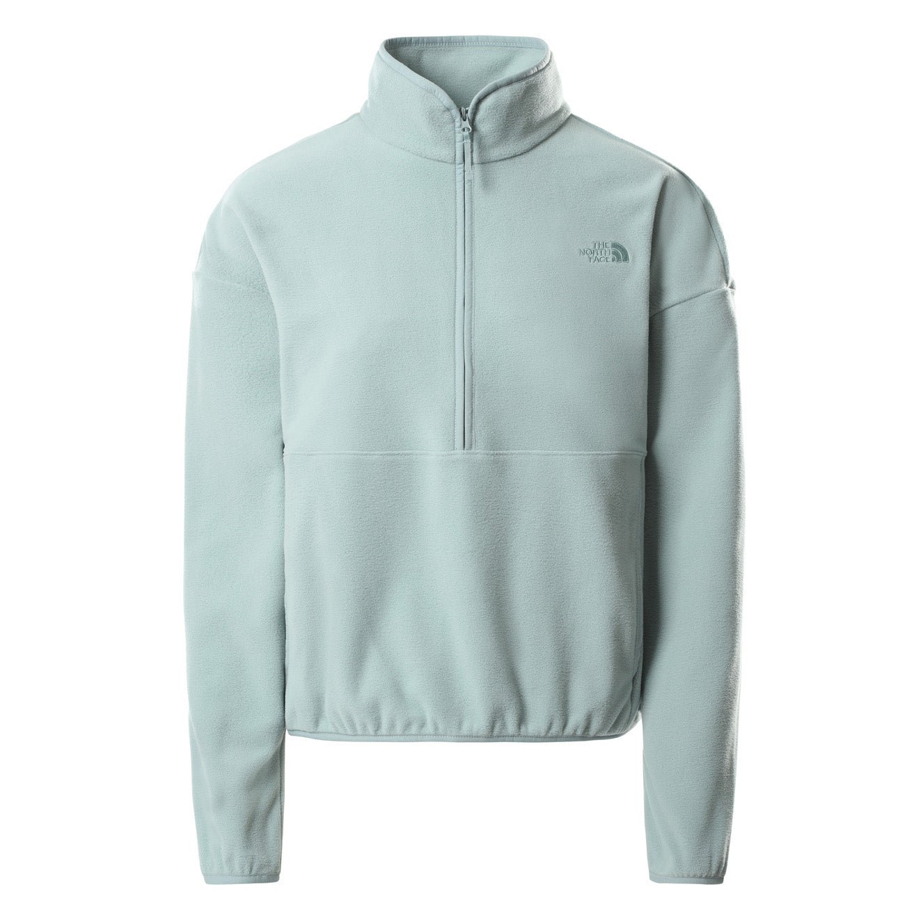 The North Face W TKA Glacier Crop Fleece Sweatshirt Damen Silver Blue