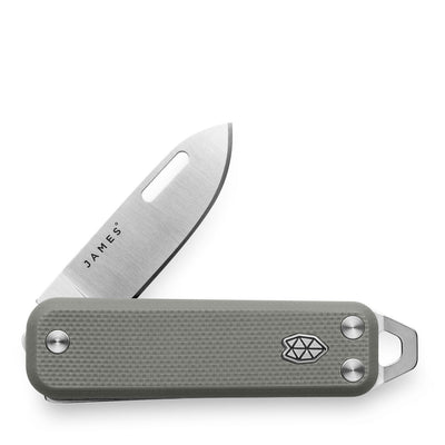 The James Brand The Elko Taschenmesser Primer Gray Stainless G10